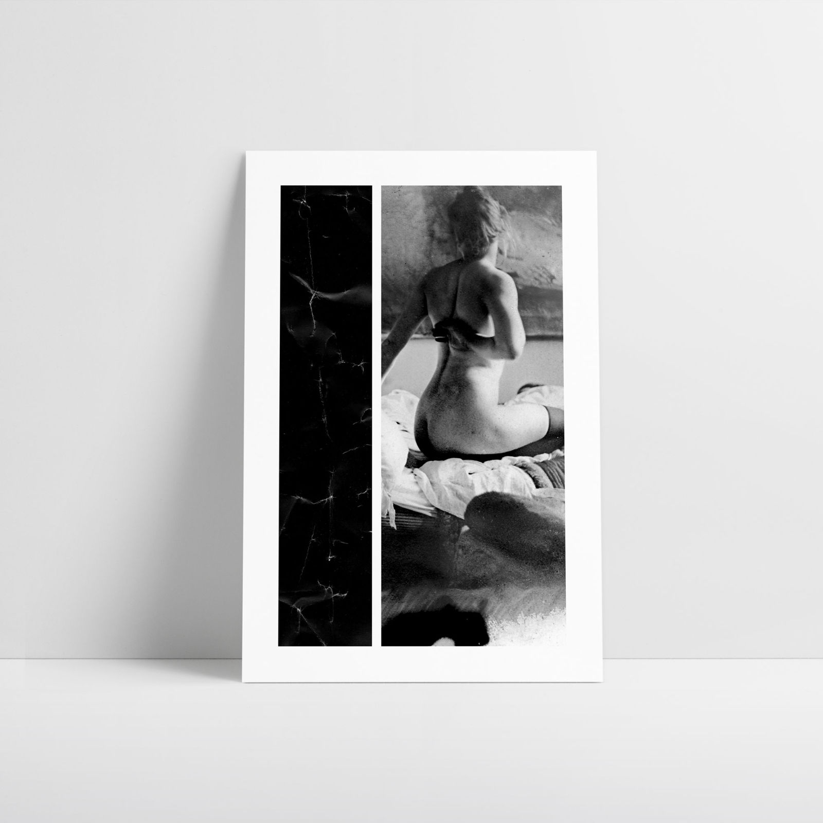 Undressed Woman- typography Design Art Poster Wall Art Prints Interior Decoration